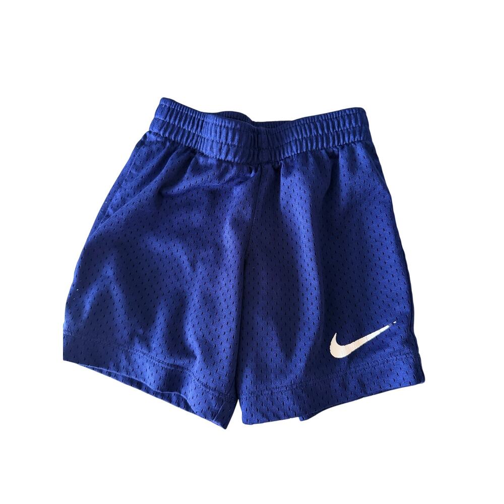 Nike Boys Navy Blue Athletic Shorts - Elastic Waistband 3T